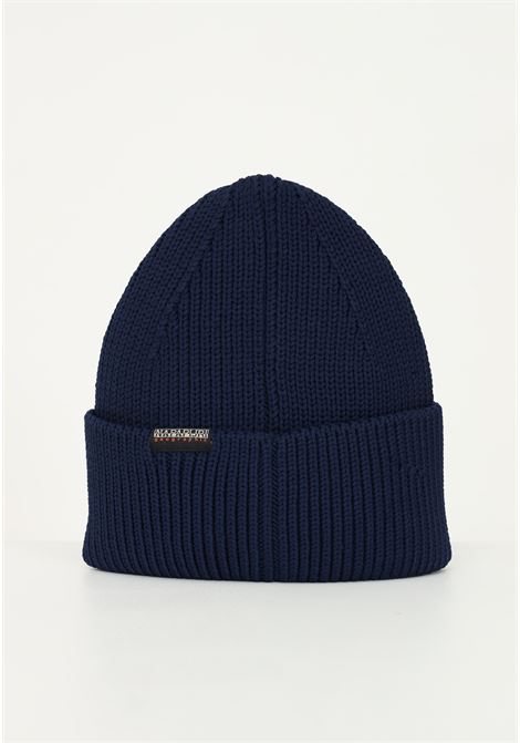 Hat for Men Women Navy Blue Circular Beanie NAPAPIJRI | Hat | NP0A4H7X17611761