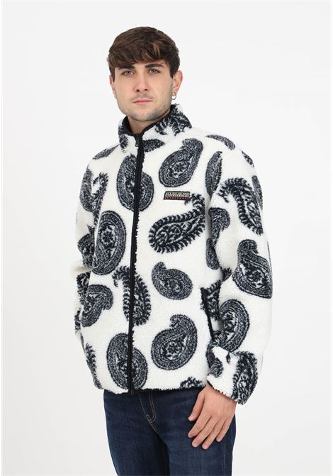 Patterned teddy fabric sweatshirt for men NAPAPIJRI | Hoodie | NP0A4HDOFW71FW71