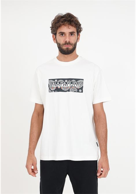 White men's T-Shirt with print NAPAPIJRI | T-shirt | NP0A4HFTN1A1N1A1