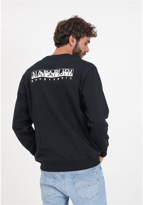 Black men's sweatshirt with print NAPAPIJRI | Hoodie | NP0A4HN104110411