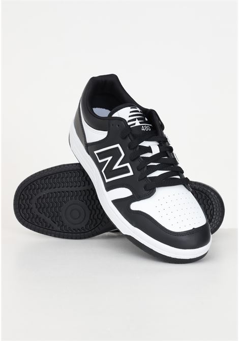 White and black BB480LBA sneakers for men and women NEW BALANCE | Sneakers | BB480LBA.