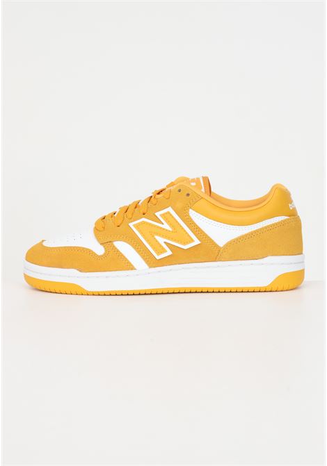 White and yellow 480 sneakers with logo for men and women NEW BALANCE | Sneakers | BB480LWA.