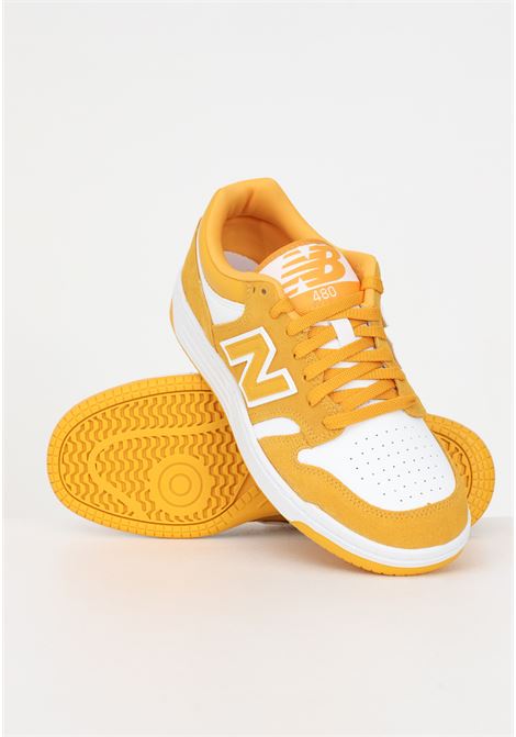 Sneakers casual bianche e gialle unisex NEW BALANCE | Sneakers | BB480LWA.