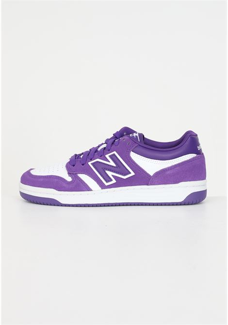 White and purple 480 sneakers with logo for men and women NEW BALANCE | Sneakers | BB480LWD.