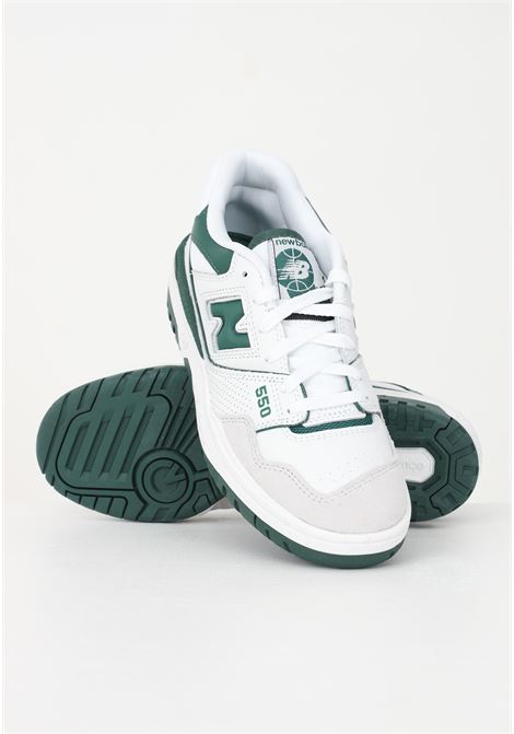 Sneakers casual 550 bianche da uomo NEW BALANCE | Sneakers | BB550WT1WHITE