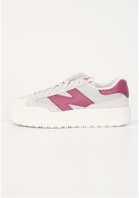 White women's sneakers with fuchsia logo CT302 NEW BALANCE | Sneakers | CT302RP.