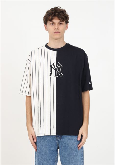 Half-striped T-shirt with men's logo NEW ERA | T-shirt | 60416312.