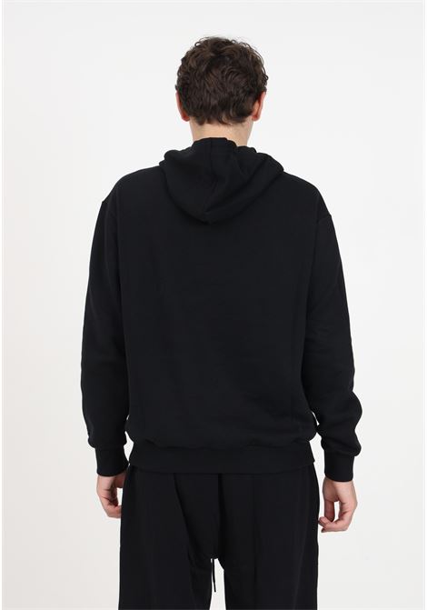 Black sweatshirt with hood and front logo for men NEW ERA | Hoodie | 60416438.