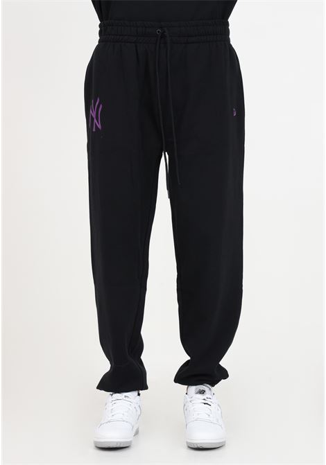 Black sweatpants with embroidery for men NEW ERA | Pants | 60416440.