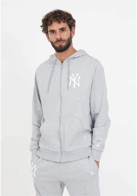 Gray sweatshirt with hood for men and print NEW ERA | Hoodie | 60416720.
