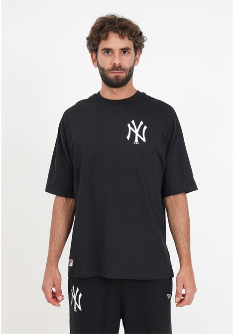 T-Shirt nera con stampa da uomo NEW ERA | T-shirt | 60416723.