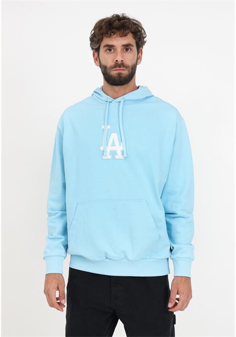New Era light blue sweatshirt with oversized hood NEW ERA | 60424320.