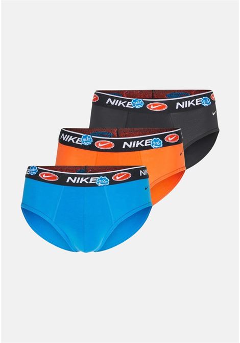 Various color briefs with branded elastic in a pack of 3 for men NIKE | Slip | 0000KE1006GOR
