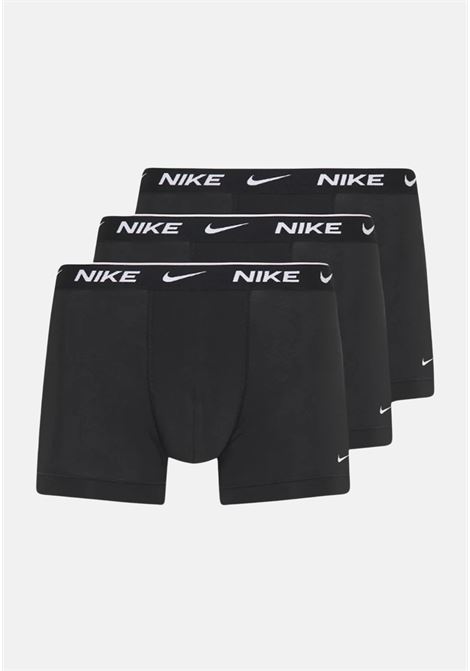 Black boxer shorts in a pack of 3 with logo elastic for men NIKE | Boxer | 0000KE11565I4