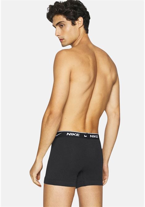 Black boxer shorts in a pack of 3 with logo elastic for men NIKE | Boxer | 0000KE11565I4