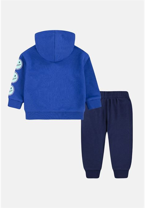 Tuta blu sportiva con logo da neonato NIKE | Tute | 66L111U90