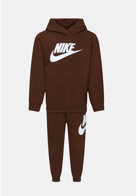 Brown sports tracksuit with logo for newborns NIKE | Sport suits | 66L135X2O