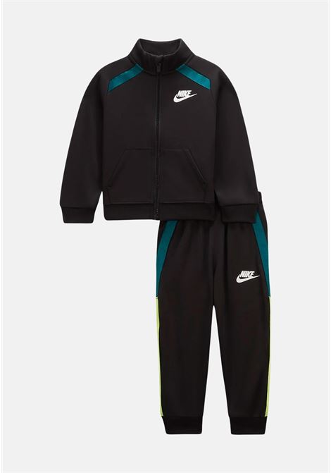 Black sports tracksuit with logo for newborns NIKE | Sport suits | 66L156023