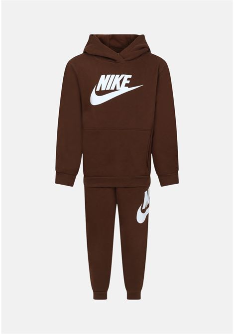 Brown sweatshirt tracksuit for boys and girls NIKE | Sport suits | 86L135X2O