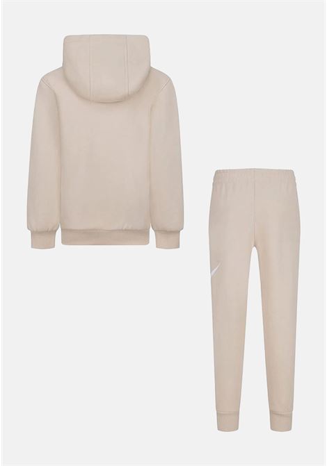 Beige sweatshirt tracksuit for boys and girls NIKE | Sport suits | 86L135X5C