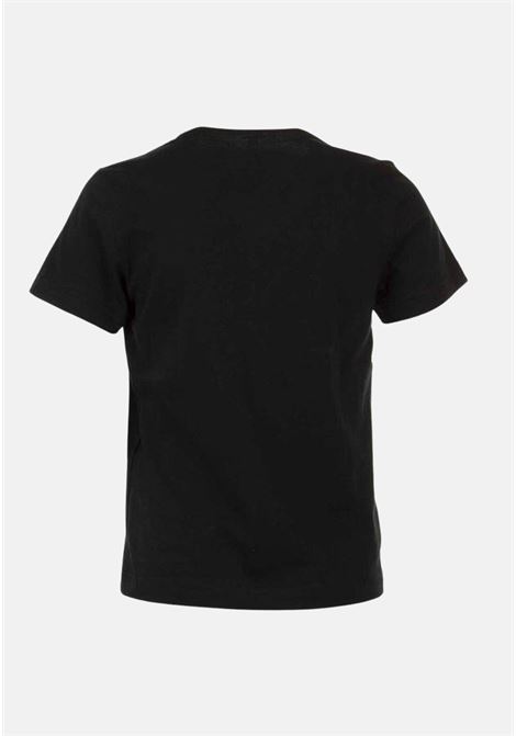 Black sports T-shirt for boys and girls with logo print NIKE | T-shirt | 8U7065023