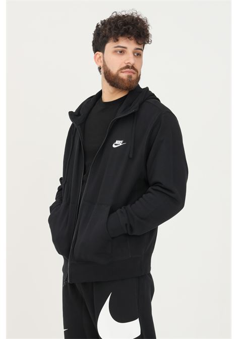 Felpa con zip nera da uomo Nike Sportswear Club Fleece NIKE | Felpe | BV2648010