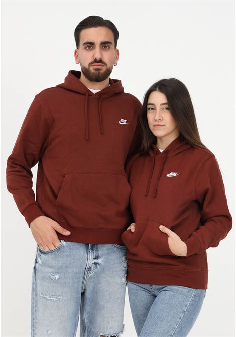 Brown hoodie for men and women NIKE | BV2654217