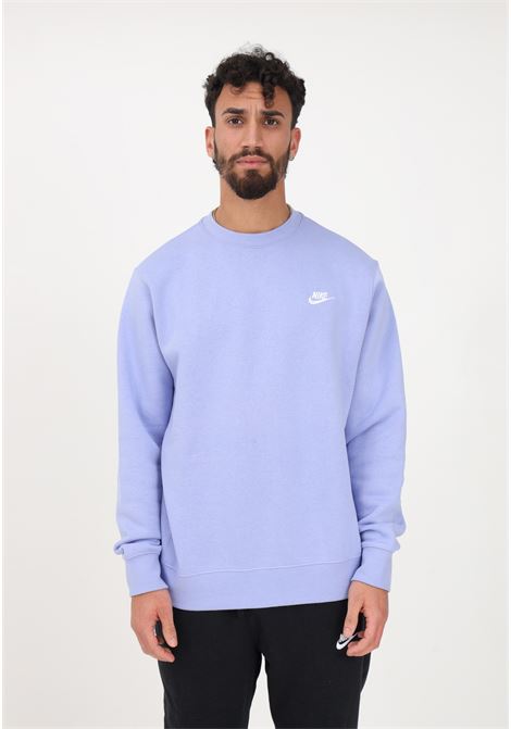 Lilac crewneck sweatshirt for men and women with logo embroidery NIKE | BV2662569