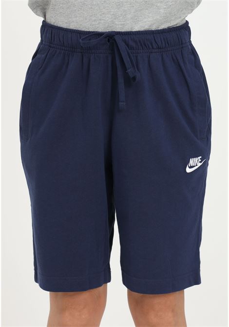 Shorts sportivo blu per uomo e donna con ricamo logo NIKE | Shorts | BV2772410