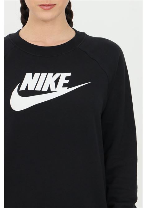 Black crew neck sweatshirt with contrasting nike logo NIKE | BV4112010