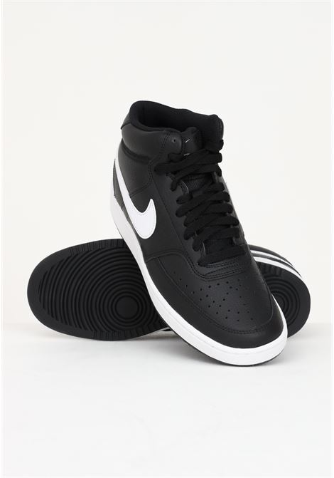 NikeCourt Vision Mid black sneakers for men and women NIKE | Sneakers | CD5436001