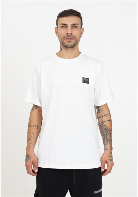 T-shirt bianco uomo con logo sul petto OE DR CONCEPT | T-shirt | DRL1709PANNA