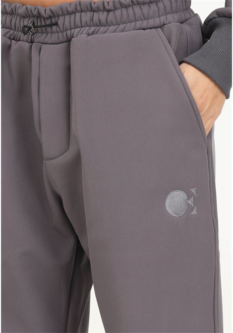 Pantalone grigio con logo da donna OE DR CONCEPT | Pantaloni | OE-DR 016GRIGIO