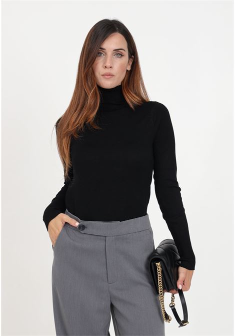 Black turtleneck sweater for women - ONLY - Pavidas