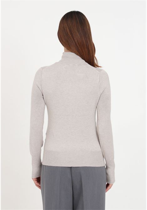 Pullover in maglia di Viscosa da Donna Biege a Collo Alto ONLY | Maglieria | 15183772WHITECAP GRAY