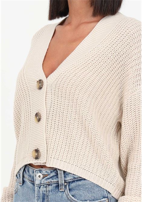 Beige cardigan for women ONLY | Cardigan | 15211521PUMICE STONE