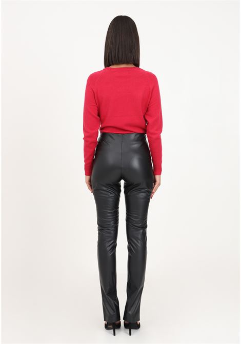 pantalone nero lungo da donna con spacco sul fondo ONLY | Leggings | 15290415BLACK