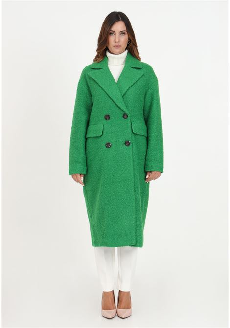 Green teddy coat with buttons for women ONLY | Coat | 15293695GREEN BEE