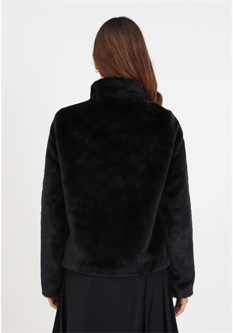 Black faux fur coat for women ONLY | Fur coats | 15295423BLACK