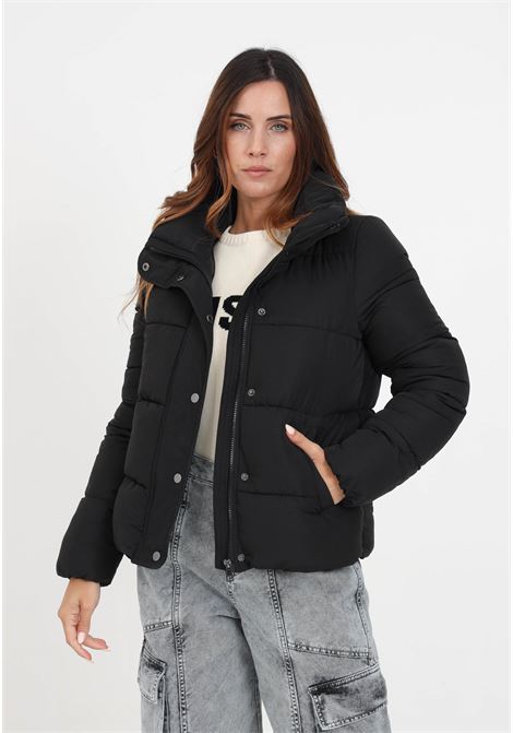 Black high-neck down jacket for women ONLY | Jackets | 15295424BLACK