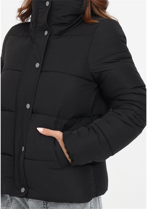 Black high-neck down jacket for women ONLY | Jackets | 15295424BLACK
