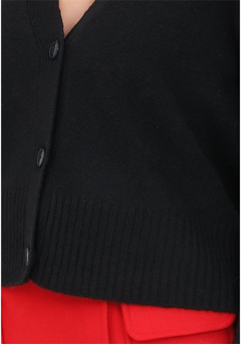 Black V-neck cardigan for women ONLY | Cardigan | 15306543BLACK