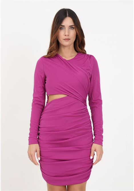 Purple minidress with cut-out for women ONLY | Dresses | 15310214CLOVER