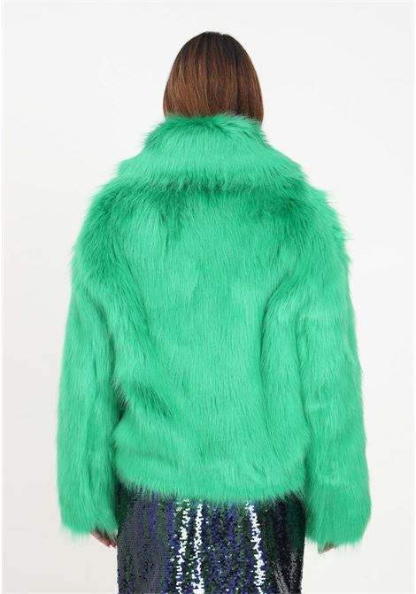 Green fluffy oversized fur coat for women PATRIZIA PEPE | Fur coats | 2O0082/E036G560