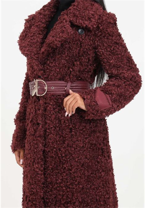 Cappotto lungo fluffy con cintura da donna PATRIZIA PEPE | Cappotti | 2O0114/E009M473