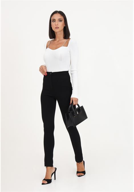 Slim double-stretch women's black trousers PATRIZIA PEPE | Pants | 2P1517/A1DXK103