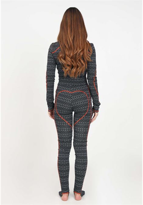 Black leggings with monogram pattern for women PATRIZIA PEPE | Leggings | 2P1562/J165XZ01