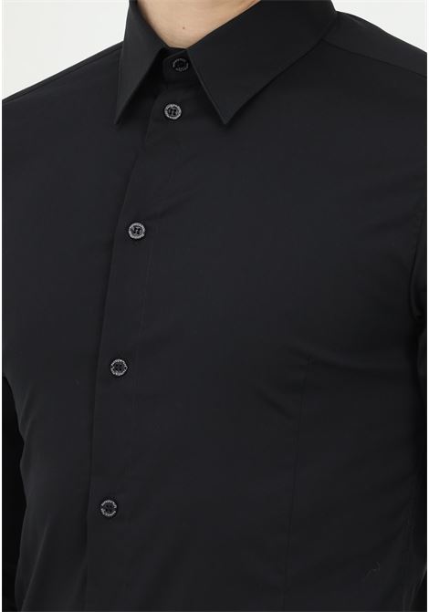 Camicia elegante nera da uomo PATRIZIA PEPE | Camicie | 5C0017/A01K102