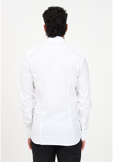 Camicia elegante bianca da uomo PATRIZIA PEPE | Camicie | 5C0017/A01W103