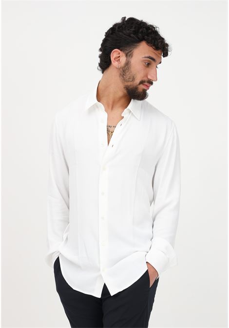 Camicia elegante bianca da uomo PATRIZIA PEPE | Camicie | 5C0310/A093UW103